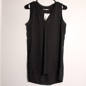 DR2 Womans Size Small Sleeveless Blouse Black